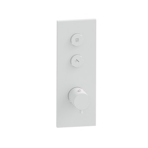 Façade Thermo Twist thermostatique 2 sorties Blanc Mat - CRISTINA ONDYNA XT61224
