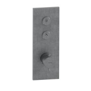 Façade Thermo Twist thermostatique 2 sorties Métal Brossé - CRISTINA ONDYNA XT61277