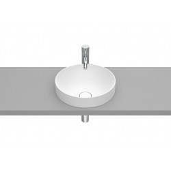 Vasque semi-encastrée Round en FINECERAMIC Inspira 37X37 Blanc Mat - ROCA A32752R620
