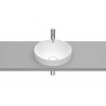 Vasque semi-encastrée Round en FINECERAMIC Inspira 37X37 Blanc Mat - ROCA A32752R620