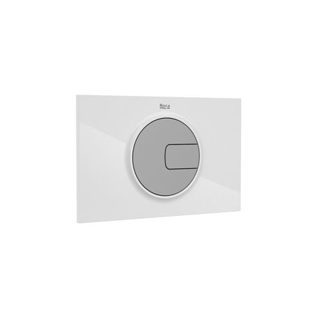 Plaques pour bâti-supports DUPLO ONE PL4 One Dual Combi blanc brillant/chromé mat - ROCA A890198005
