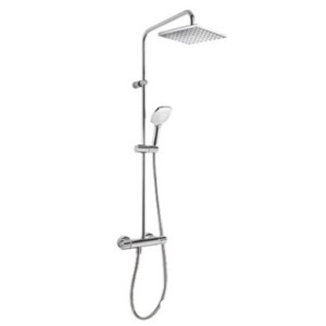 Ensemble Douche thermostatique Douche fixe 250x250 mm Chromé - TRES 20438708