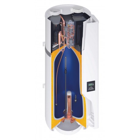 Chauffe-eau thermodynamique Calypso connecté vertical sur socle 250L - Atlantic 286041 
