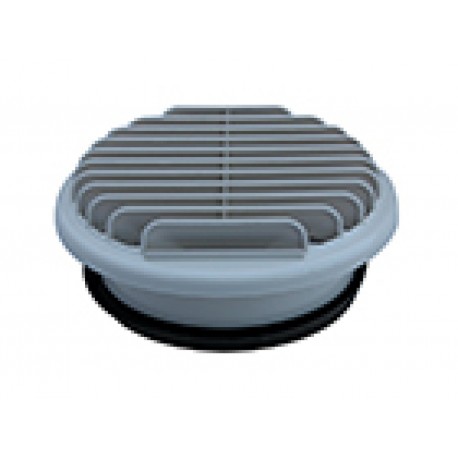 Entrée / sortie d'air murale PVC beige Ø160mm pour chauffe-eau thermodynamique - Atlantic 464043 