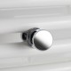 Patère bouton chrome pour sèche-serviettes tubes ronds - Atlantic 850201