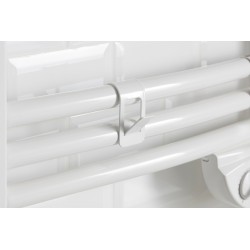 Patère crochet blanc pour sèche-serviettes tubes ronds - Atlantic 850202 