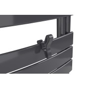 Patère papillon graphite pour sèche-serviettes lames plates - Atlantic 850214 