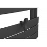 Patère papillon anthracite pour sèche-serviettes lames plates - Atlantic 850216
