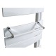 Barre support blanc pour sèche-serviettes tubes ronds - Atlantic 850219