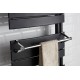 Barre support à embout chrome pour sèche-serviettes lames plates - Atlantic 850224