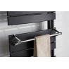 Barre support à embout chrome pour sèche-serviettes lames plates - Atlantic 850224
