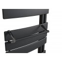 Barre support à embout anthracite pour sèche-serviettes lames plates - Atlantic 850226 