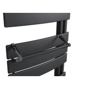 Barre support à embout anthracite pour sèche-serviettes lames plates - Atlantic 850226 