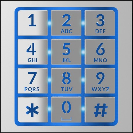 MTMFNA - Façade pour module clavier Contrôle d’accès CAME 60020910 