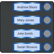 MTMF4PVR - Façade pour module appels avec 4 boutons, version VR CAME 60020680 