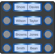 MTMF8PVR - Façade pour module appels avec 8 boutons, version VR CAME 60020690 