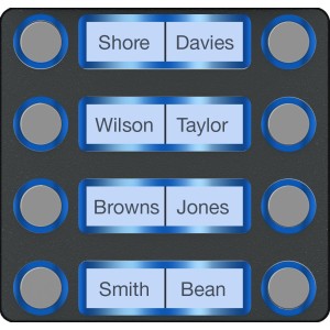 MTMF8PVR - Façade pour module appels avec 8 boutons, version VR CAME 60020690 