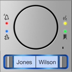 MTMFA2P - Façade pour module audio avec bouton double CAME 60020070 