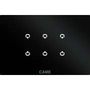 OH/6ITC BK MOD. 6 entr. Sur plaque noire CAME 67600490 