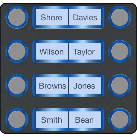 MTMF8PVR - Façade pour module appels avec 8 boutons, version VR CAME 60020690 
