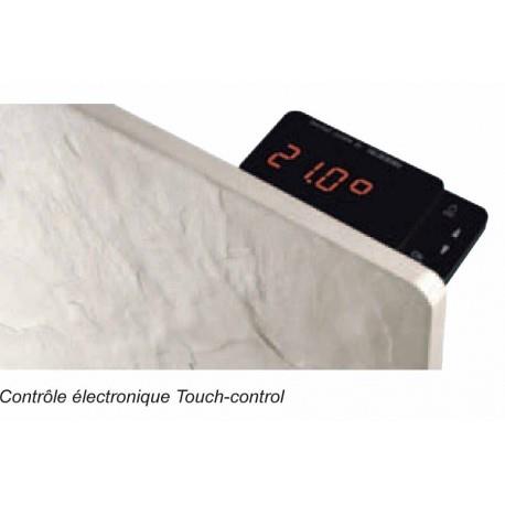 Radiateur à inertie Touch Silicium Ardoise Noire 800W Vertical - Valderoma AN08VET