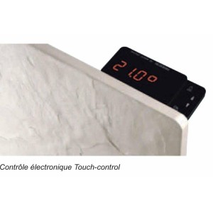 Radiateur à inertie Touch Silicium Ardoise Noire 800W Vertical - Valderoma AN08VET