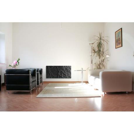 Radiateur à inertie Touch Silicium Ardoise Noire 800W Vertical - Valderoma AN08VET