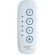 Emetteur en 433,92MHz Wagner 5 canaux blanc avec support mural CAME YE0102