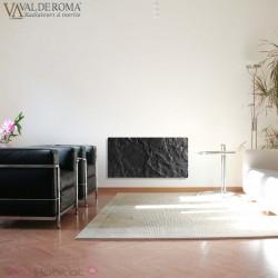 Radiateur à inertie Touch Silicium Ardoise Noire 800W Vertical - Valderoma AN08VET
