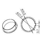 Adaptateur rond 40x1mm poulie en plastique CAME YK4107 