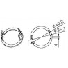 Adaptateur rond 54x3,5mm CAME YK4109