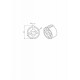Adaptateur rond 50x1,5mm avec clavette S CAME YK5131