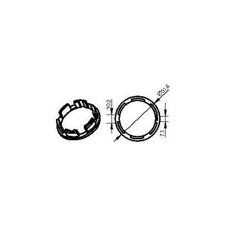 Adaptateur rond renforcé 56x4,5mm CAME YK5140 