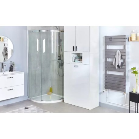 Sèche-serviettes eau chaude ADELIS 861W Blanc Brillant - Atlantic 