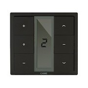 Emetteur mural HENDRIX 15 en 433,92MHz 15 canaux noir CAME YE0151 