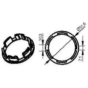 Adaptateur rond renforcé 56x4,5mm CAME YK5140 