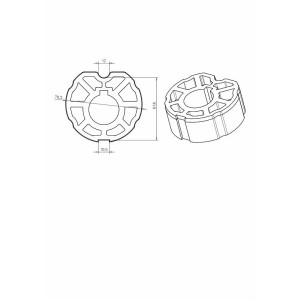 Adaptateur ogive inclinée 80mm CAME YK6114 