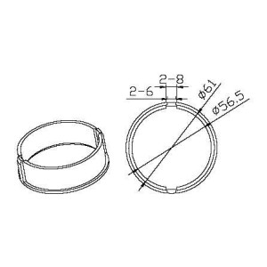 Octogonal 70x1mm CAME YK6116 