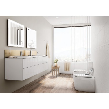 Ensemble meuble salle de bain 160cm Beyond Unik 4 tiroirs et lavabo double - ROCA A851395806