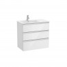 The Gap Unik 3T Lav Gche 800Mm Blanc Brillant - ROCA A851487806