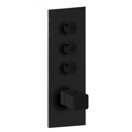 Façade Thermo Twist Thermostatique 3 Sorties Chrome Quadri - CRISTINA ONDYNA XQ61351