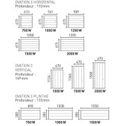 Radiateur électrique Aluminium THERMOR OVATION 3 Blanc 750W Horizontal 