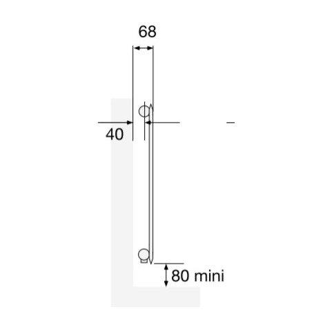 Radiateur chauffage central ACOVA STRIANE Vertical 