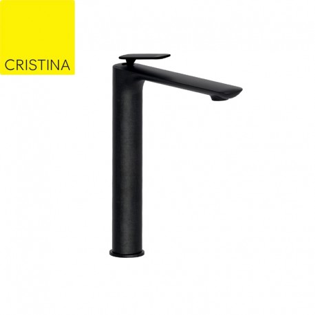 Mitigeur pour Lavabo Haut FOIL Chromé Noir Brossé - Cristina Ondyna FL22275