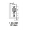 Radiateur chauffage central VUELTA plinthe 1222W - ACOVA M6C5-18-040