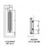 Radiateur chauffage central ACOVA VUELTA Etroit- VUELTA 1482W M6C4-13-090