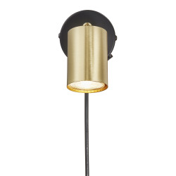 EXPLORE Applique murale Noir + laiton GU10 - NORDLUX 2113251035 