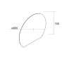 Miroir SUNRISE 800 Circulaire LED (4.8 W) IP 44 d 800 mm - SALGAR 86287