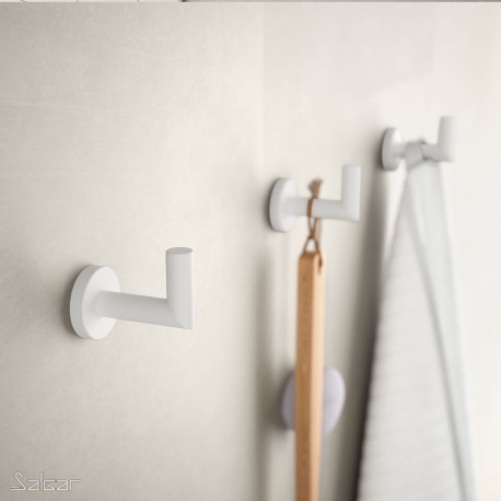 Patère LISSY 40 x 50 x 70 mm BLANC MAT - SALGAR 91240