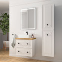 Meuble salle de bain RENOIR 60cm 2 tiroirs White Cotton - Salgar 91299